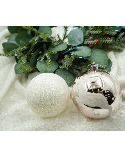 de 6 ornamente de brad, de tip Glob