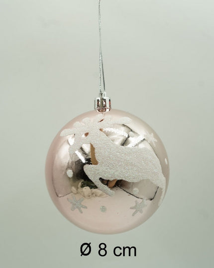 de 6 ornamente de brad, de tip Glob