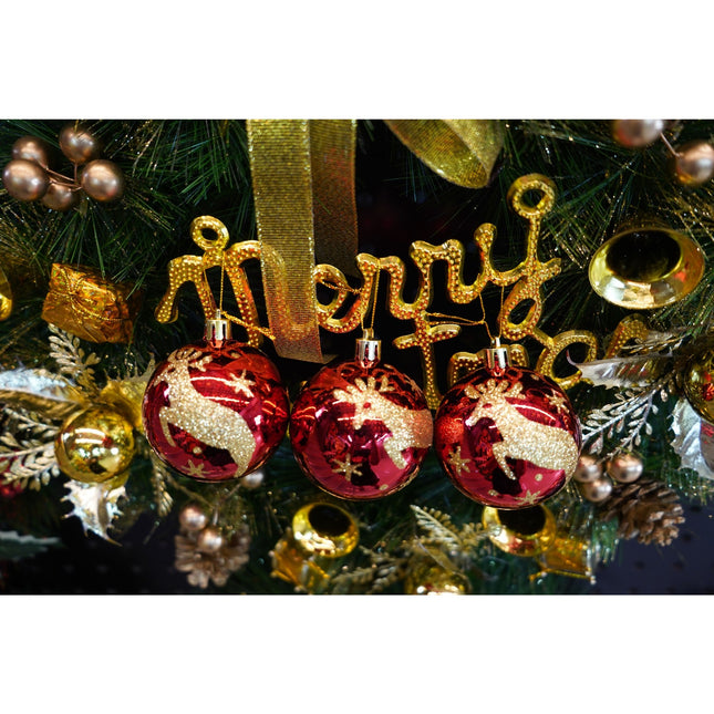 de 6 ornamente de brad, de tip Glob