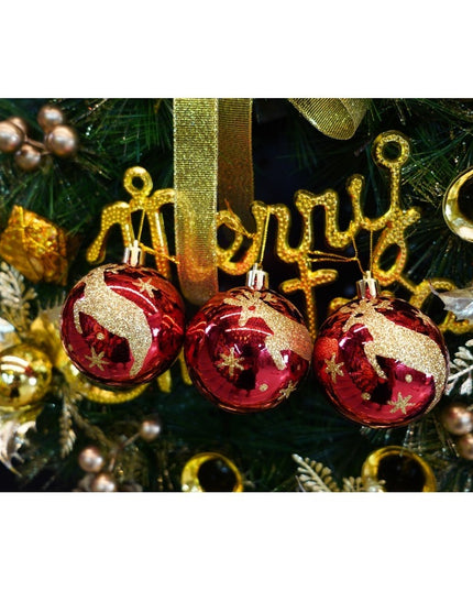 de 6 ornamente de brad, de tip Glob