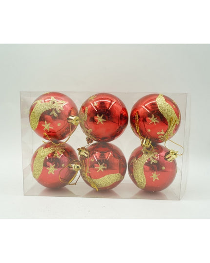 de 6 ornamente de brad, de tip Glob