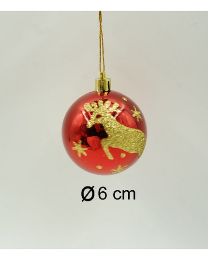 de 6 ornamente de brad, de tip Glob