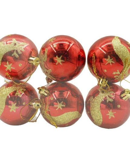 de 6 ornamente de brad, de tip Glob