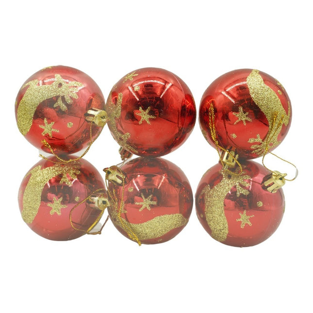 de 6 ornamente de brad, de tip Glob