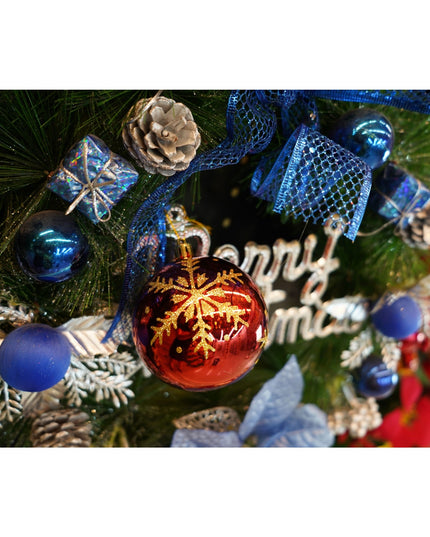 de 6 ornamente de brad, de tip Glob