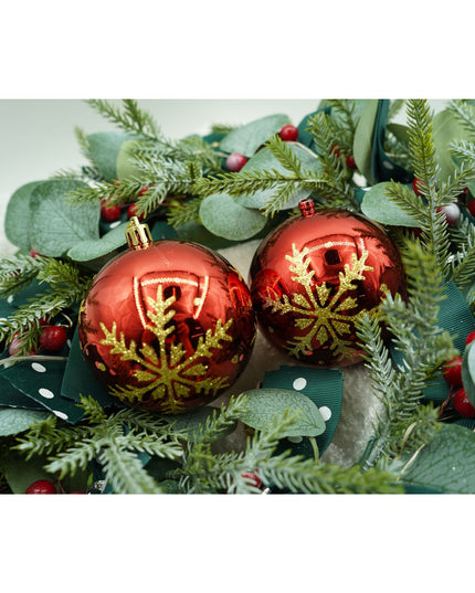 de 6 ornamente de brad, de tip Glob