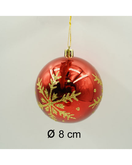 de 6 ornamente de brad, de tip Glob