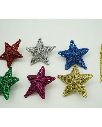 de 6 ornamente de brad, de tip Stea