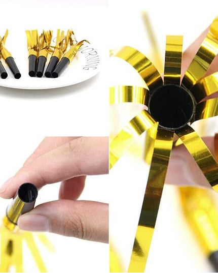 Set 6 Fluiere Party cu Franjuri, din Plastic