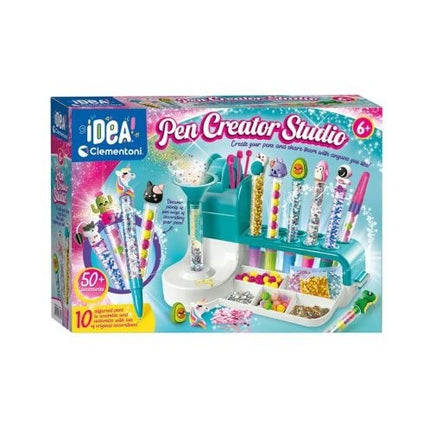 Set de Creatie, Stiloul Magic, +6 Ani, peste 50 de Accesorii, Laborator de Creatie Pixuri, 34 x 31 x 8 cm