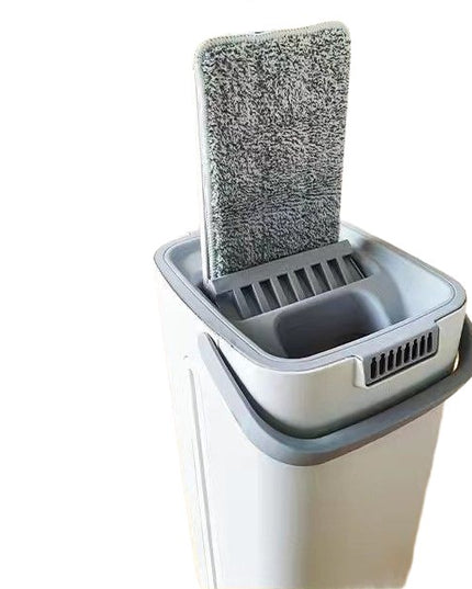 de Curatenie, Mop si Galeata, Capacitate 5.7 l, 4 Rezerve Microfibra Incluse, Plastic, Utilizare Umeda/Uscata, Stoarcere Fara Maini