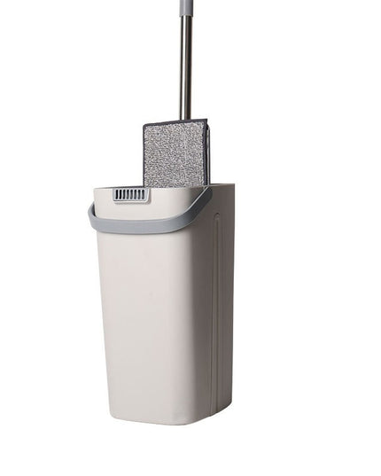 de Curatenie, Mop si Galeata, Capacitate 5.7 l, 4 Rezerve Microfibra Incluse, Plastic, Utilizare Umeda/Uscata, Stoarcere Fara Maini