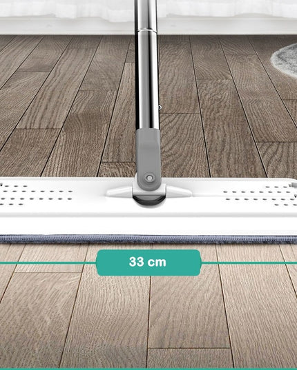 de curatenie mop si galeata, galeata 5.7 l, 4 rezerve microfibra incluse, design modern, pentru interior, material plastic, peri sintetici, plat, cu storcere