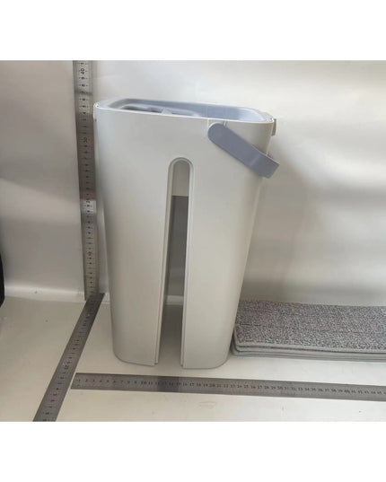 de curatenie mop si galeata, galeata 5.7 l, 4 rezerve microfibra incluse, design modern, pentru interior, material plastic, peri sintetici, plat, cu storcere