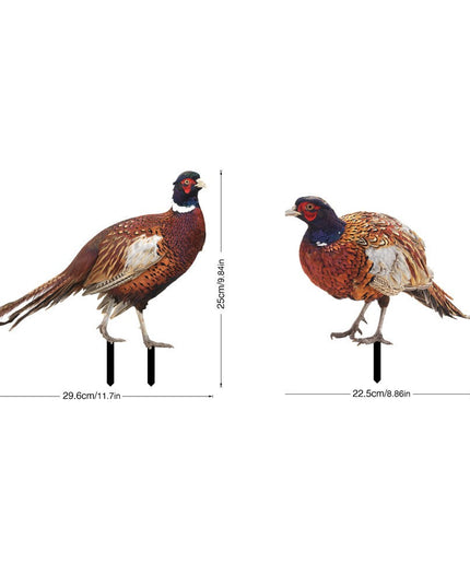 2 Decoratiuni de Gradina, Model Fazani, Tip Placa, Grosime , Fata-Verso