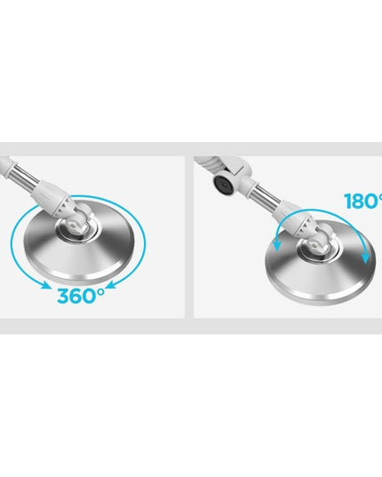 Galeata cu Pedala si Mop Rotativ 360°, Cu Actiune Centrifuga x4, Pentru Uz Casnic, Maner din Otel Inoxidabil Telescopic, 2 Capte din Bumbac