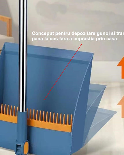 Matura si Faras cu Coada cu Dinti de Pieptene pentru Curatare Matura, rotativ, pliabil, detasabil, Otel inoxidabil si Polipropilena