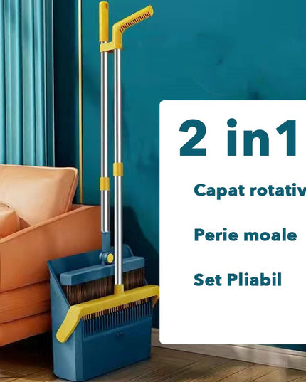 Matura si Faras cu Coada cu Dinti de Pieptene pentru Curatare Matura, rotativ, pliabil, detasabil, Otel inoxidabil si Polipropilena