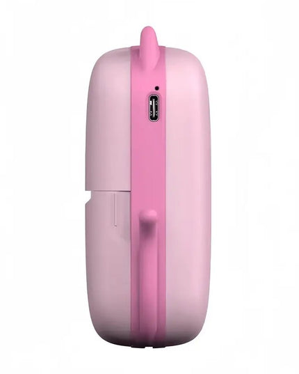 Set Mini Imprimanta Foto Portabila, Include: 1x Set de Markere, 5x Role de Hartie Termica, 5x Role Hartie Adeziva, Incarcare USB, Bluetooth, Print - , Model Pisicuta