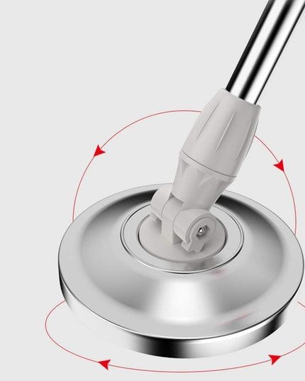 mop rotativ cu galeata material plastic si microfibra, rezistent, cu dop scurgere, vas detasabil, pentru interior, capacitate 8 l