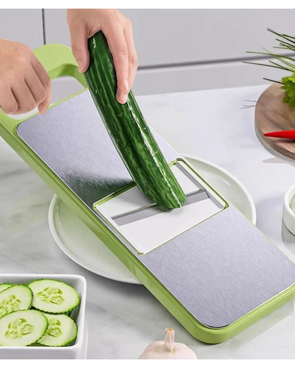 Multifunctional din 7 Piese, pentru Taierea si Maruntirea Legumelor, Uz Casnic,din Otel Inoxidabil