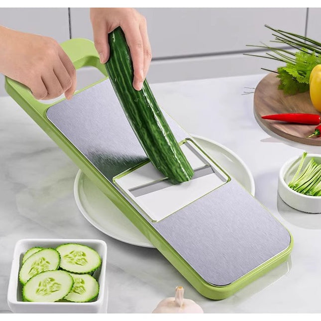 Multifunctional din 7 Piese, pentru Taierea si Maruntirea Legumelor, Uz Casnic,din Otel Inoxidabil