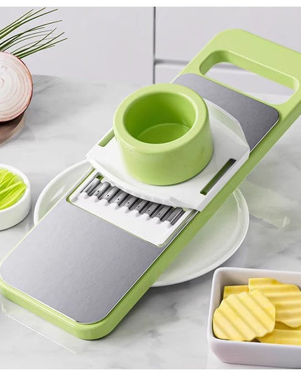 Multifunctional din 7 Piese, pentru Taierea si Maruntirea Legumelor, Uz Casnic,din Otel Inoxidabil