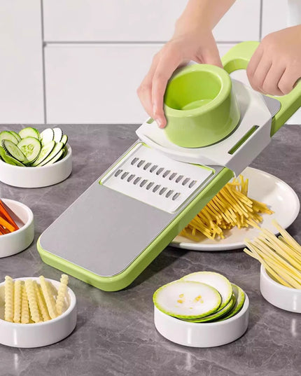 Multifunctional din 7 Piese, pentru Taierea si Maruntirea Legumelor, Uz Casnic,din Otel Inoxidabil