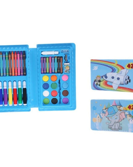 Set 42 Piese de Pictura si Desen, Tip Penar, Model Elefant, 24.3 x 13 x 3 cm