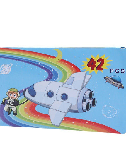 Set 42 Piese de Pictura si Desen, Tip Penar, Model Elefant, 24.3 x 13 x 3 cm