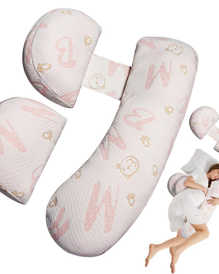 Perna pentru Gravide, Husa Detasabila, Spuma Moale, Utilizare in Forma H si U, Reglabila, Latime Ajustabila, Proactive