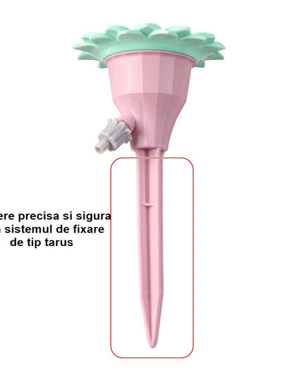 picuratoare cu valva pentru irigare design floare, viteza reglabila, fixare prin infigere, practic
