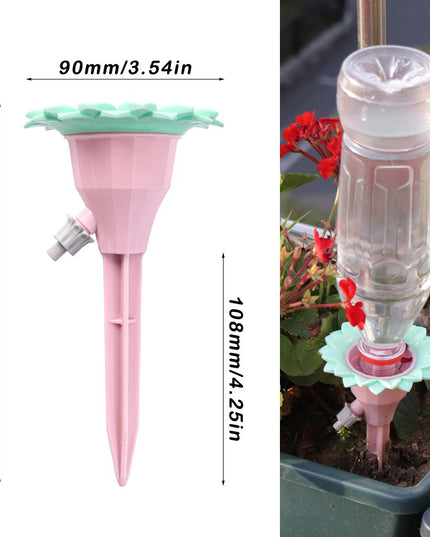 picuratoare cu valva pentru irigare design floare, viteza reglabila, fixare prin infigere, practic