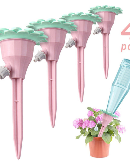 picuratoare cu valva pentru irigare design floare, viteza reglabila, fixare prin infigere, practic