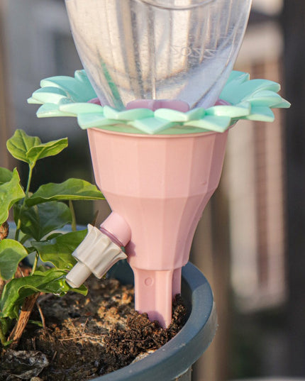 picuratoare cu valva pentru irigare design floare, viteza reglabila, fixare prin infigere, practic