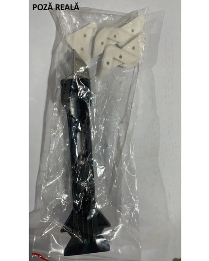 Racleta pentru Indepartare Adeziv, Racleta pentru Silicon si Lipici, 5 Capete din silicon, Dimensiune Inchisa , Metal