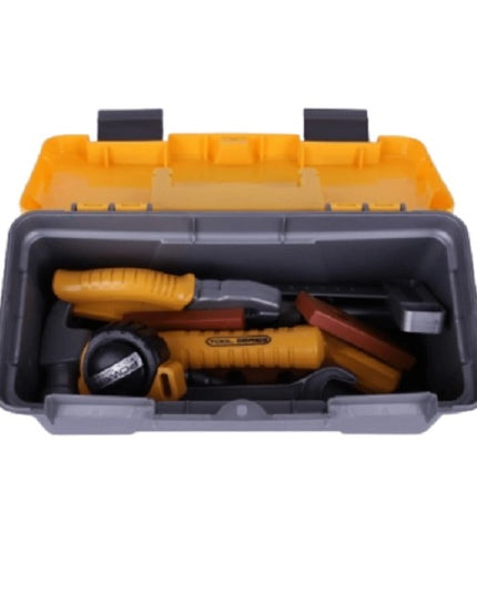 Trusa Scule si Unelte de Jucarie pentru Copii, 19 Piese Material Plastic, Interactiv, +3 Ani, 27.5x15.5x13 cm, /