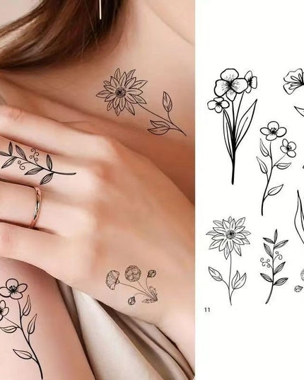 30 Tatuaje Temporare, pe Baza de Apa, Model 1