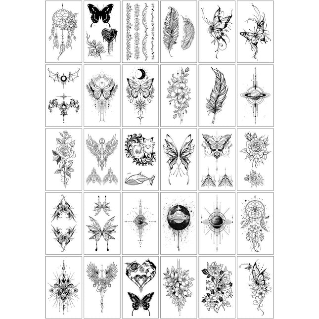 30 Tatuaje Temporare, pe Baza de Apa, Model 1