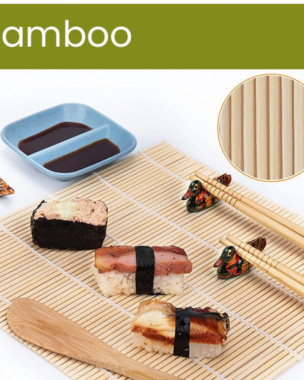 Ustensile pentru Sushi, din 31 Accesorii pentru Sushi, pentru Sushi HOME MADE, Cutit Inclus, Forme, Betisoare