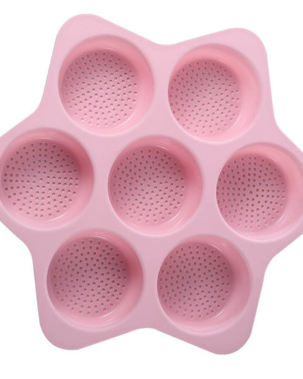 Forme de Silicon pentru Copt, 7 Forme Rotiunde, pentru Burgeri si Prajituri