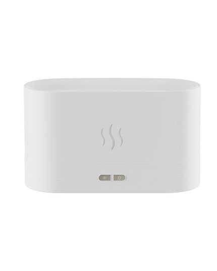 Difuzor de ulei esential cu flacara aromaterapie, umidificator de aer, rezervor 180 ml, simulare efectelor de iluminare a flacarii, lumina veghe ajustabila