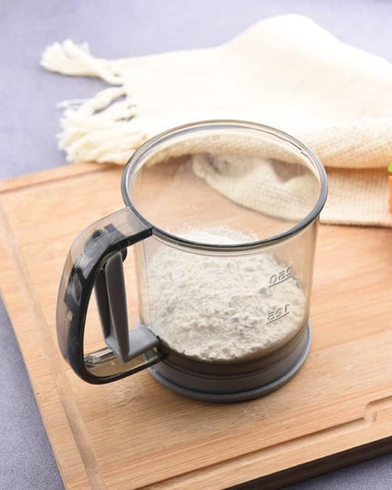 Sita Cernator Manual de Faina Portabila, din Plastic, cu Maner, Strat Dublu