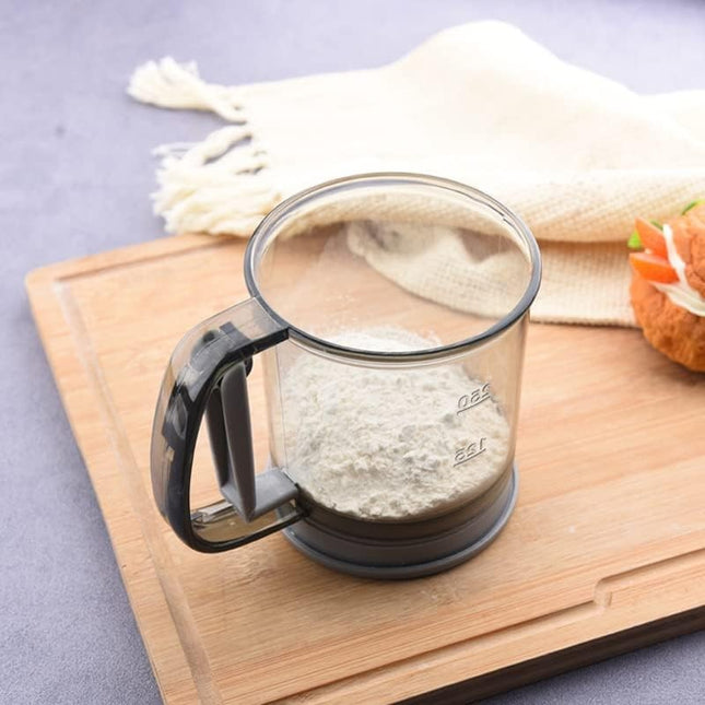 Sita Cernator Manual de Faina Portabila, din Plastic, cu Maner, Strat Dublu