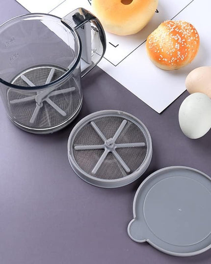 Sita Cernator Manual de Faina Portabila, din Plastic, cu Maner, Strat Dublu