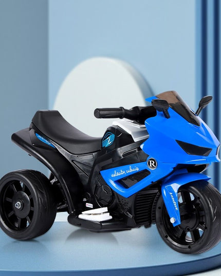 Motocicletă Electrică cu 3 Roti, Acumulator Încarcare, Anti-Rasturnare, Lumini, Sunete, Off-Road, Baterie 6V 4.5Ah