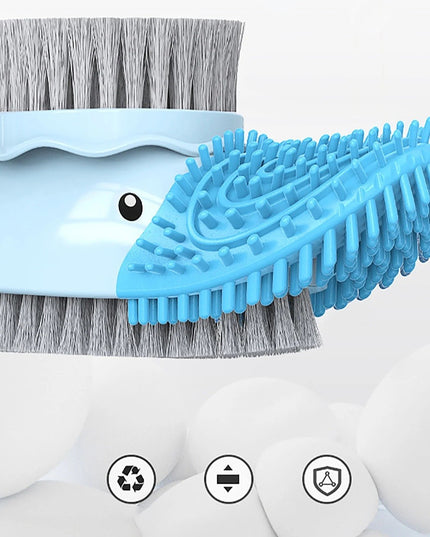 Perie de Toaleta, cu Suport de Perete, Recipient Detergent, 2 Tipuri de Perii, Model Rata