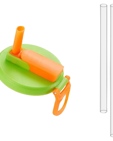 Capac Anti Varsare pentru Doze, Model cu Pai , Reutilizabil, din Plastic, cu Maner Transportabil, 5.4 cm