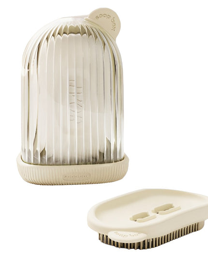 Sapuniera de Calatorie, Suport pentru Sapun cu Scurgere a Apei, Recipient cu Capac Depozitare, Savoniera pentru Baie