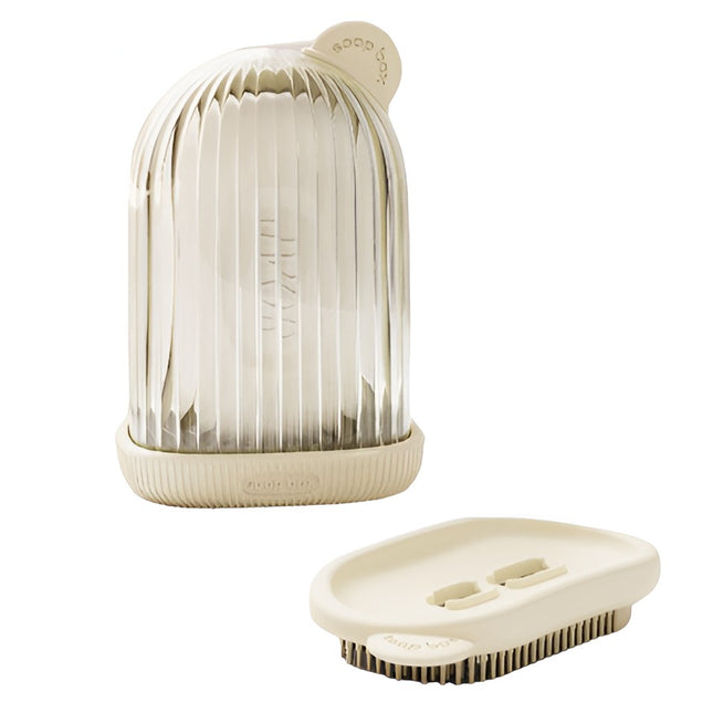 Sapuniera de Calatorie, Suport pentru Sapun cu Scurgere a Apei, Recipient cu Capac Depozitare, Savoniera pentru Baie